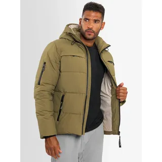 Winterjacke ALESSANDRO SALVARINI "A. Salvarini Herren Winter Steppjacke AS334", Herren, Gr. 3XL, grün (olive), Obermaterial: 55% Baumwolle CO. 45% Polyamid PA., Jacken Winterjacke