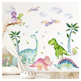 Grandora XXL Dinosaurier Wandsticker Kinderzimmer Wandtattoo Dino DL817-5