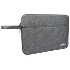 Bild "Manhattan Seattle Laptop Sleeve 14.5\", Grey, Padded, Extra Soft Internal Cushioning, Main Compartment with double zips, Zippered Front Pocket,