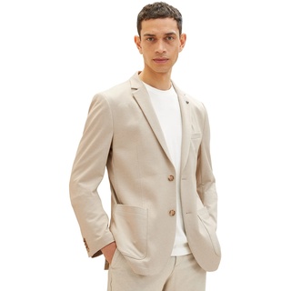 TOM TAILOR Herren 1038545 Sakko, 31658 - Sand Dobby Structure, 52