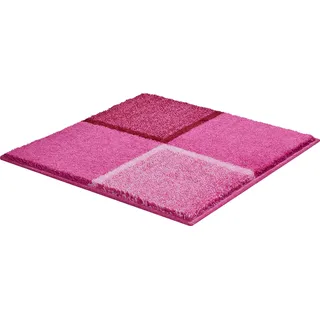 Grund Badematte »Diviso«, rutschhemmend beschichtet, fußbodenheizungsgeeignet, pflegeleicht, Badematte mit Melange-Effekt Grund rosa quadratisch (60 cm x 60 cm)