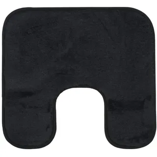 Rio Badteppich 50 x 45 cm mit Ausschnitt schwarz