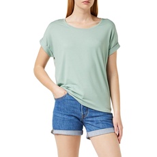 Bild von JDY Damen Einfarbiges T-Shirt | Basic Rundhals Ausschnitt Kurzarm Top | Short Sleeve Oberteil ONLMOSTER, Farben:Hellgrün, Größe:S