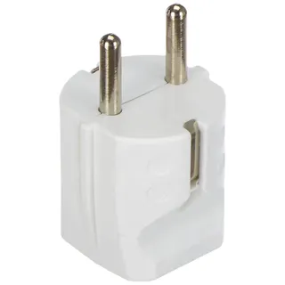 Unitec Schuko-Stecker o.Knickschutz weiß