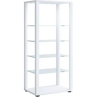 VCM Standvitrine Glasol 51,8 x 34,8 x 114,5 cm Weiß