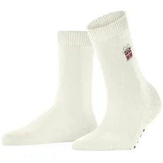 FALKE Damen Socken Cosy Wool X-Mas Gift Wolle Kaschmir gemustert 1 Paar, Weiß (Off-White 2040), 39-42