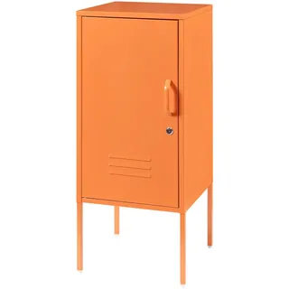 [en.casa] Nachttisch Hausjärvi , Orange , Metall , 35x82x35 cm , Schlafzimmer, Nachtkästchen