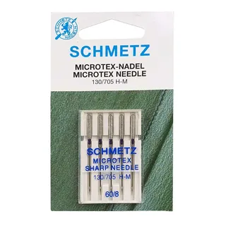 Schmetz Microtex 5 Nadeln, 60-08 Größe