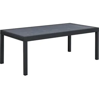 habitat garten Lagos Gartentisch 200-320 x 105 x 76 cm Schwarz