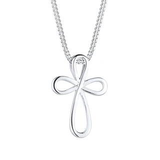 Elli Kreuz Infinity 925 Sterling Silber Ketten Damen