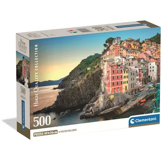 CLEMENTONI High Quality Collection 35576 Puzzle Puzzle 500 Stücke, Compact Box - für Erwachsene 14-99 Jahre, Geschenk für Mann und Frau, Made in Italy,