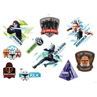 KOMAR "Clone Wars Badges 100 x 70 cm", gerollt