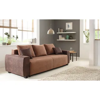 Home Affaire »Bella, B: 241 cm, Liegefl. 142x194 cm« mit Bettfunktion, Bettkasten & 2 Zierkissen, Federkern,