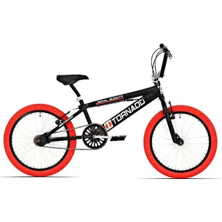 Royal Freestyle BMX 20 - Bugatti - Matt Black mit roten Reifen - Schwarz