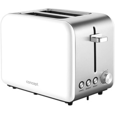 Bild von TE2051 Toaster 2 Röstkammern Elektronischer Timer 950W Matt (Weiß)