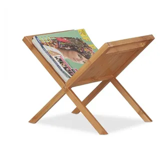 Relaxdays Relaxdays, Zeitungsständer, Zeitungsständer Bambus (40 x 30 x 40 cm)