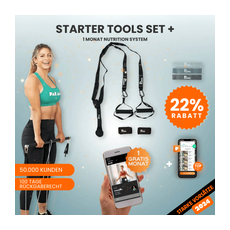 Fitnessstudio to Go (inkl. App) + Nutrition System BERLIN Black 45003520213256