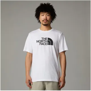 The North Face T-Shirt »M S/S EASY TEE« 1 Stk. Kurzarmdesign, Rundhalsausschnitt mit eingefasster Kante, weiß
