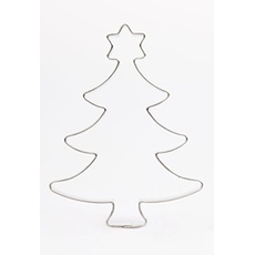 Formina Tanne, Weihnachtsbaum mit Stern 7,3 cm Edelstahl Ausstecher Ausstechform Keksausstecher