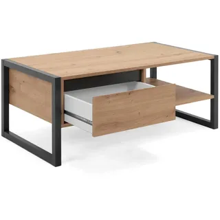 Homestyle4u Couchtisch Sofatisch Wohnzimmertisch Beistelltisch Holz Braun