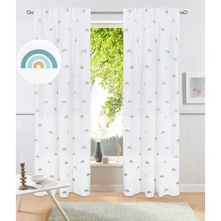 Gardine OTTO HOME "Elyna" Gr. 3, grün, B:135cm H:225cm, Polyester, Gardinen, Gardine