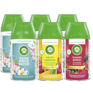 Air Wick Freshmatic Max – Nachfüller Set – Automatisches Raumspray – Raumduft Frühling – 6 x 250 ml Nachfüller