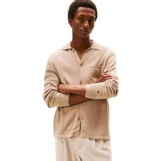 Tommy Hilfiger Herren Hemd Essential Over Shirt aus Baumwolle, Beige (Coastal Taupe), XXL