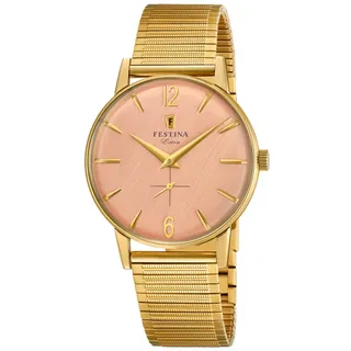 Festina Herrenuhr Analog - Edelstahl 316L Goldfarben - Quarzwerk - Herrenuhren - F20251/3 Special Prices