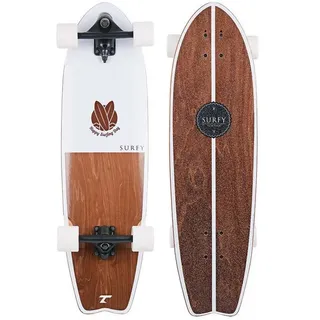 Tempish Surfy Ii 32.5 ́ ́ Cruiser Skateboard - Brown / White - One Size