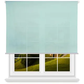 Wellhome Polyester Lichtdurchlässiger Rollo 180 X 160 Cm - Light Blue Light - One Size