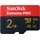 Extreme PRO microSDXC UHS-I Speicherkarte 2TB + SD Adapter & RescuePRO Deluxe (Für Smartphones, Actionkameras oder Drohnen, Übertragung bis zu 250 MB/s, 5K, 4K UHD, A2, Class 10, U3, V30)