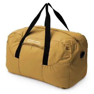 große faltbare Reisetasche 55 L, leichte Falttasche Reise-Gepäck Weekender Tasche Strandtasche mit Reißverschluss Damen Herren Tragetasche Travel Bag XL,Harvest Gold - Gold