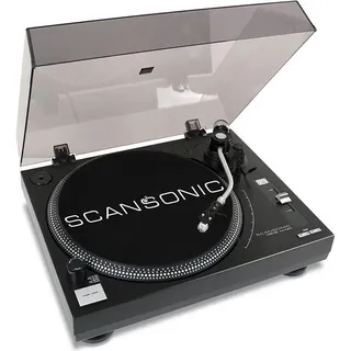 Scansonic USB100 - Plattenspieler, Schwarz