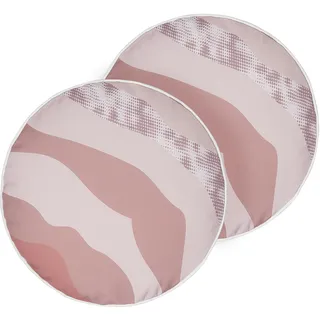 Beliani Kissenbezug Campei 40 x 40 cm Rosa