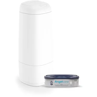 Angelcare Original Dress-Up XL Windeleimer, 5 x weniger Folienverbrauch, Umweltfreundlicheres System mit 1 Nachfüllkassette