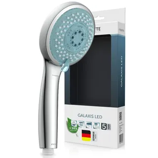 Schütte Handbrause LED Wellness Duschkopf, 3 Strahlarten, Duschbrause mit 7 Farbvarianten,