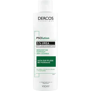 Vichy Dercos PSOlution Shampoo mit 5 % Urea gegen trockene juckende Kopfhaut 200 ml