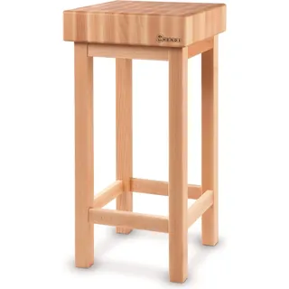 Hölzerner Hackklotz auf Sockel, Höhe 110 mm - Hendi 505618