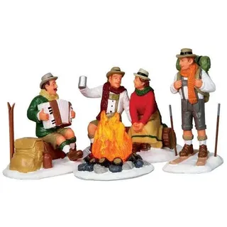 Lemax - Alpine Ski Party - Lagerfeuer - Beleuchtetes Zubehör - Weihnachtswelt