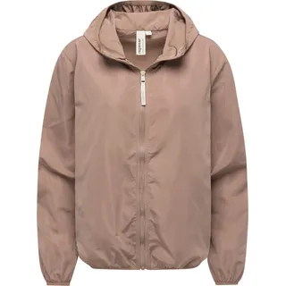 Ragwear Damen, Extraleichte Übergangsjacke Sommerjacke kurz mit Kapuze Vinzie C YOUMODO Mauve Gr. XS - XS