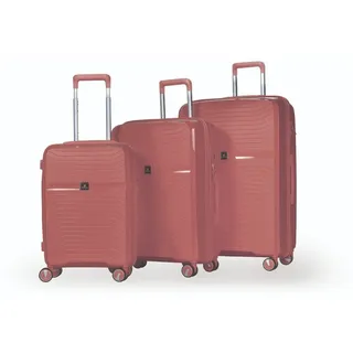 Hoffmanns 3-tlg.Kofferset POLYPROPYLENE Modell DAISY 03210 Rosegold - Rosa