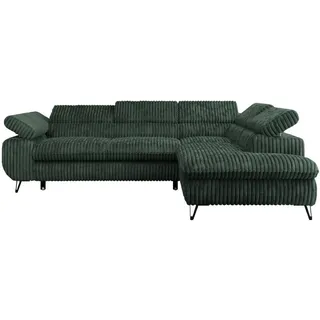 MKS Meble MKS Ecksofa Grün, 3-Sitzer, L-Form,L-Form, 273x208 cm, Oeko-Tex®, Wohnzimmer, Sofas - Couches, Wohnlandschaften, Ecksofas