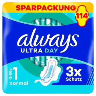 Always Ultra Day Damenbinden Normal mit Flügeln 114 St.