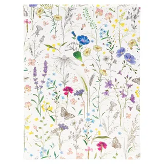 Goldbuch Turnowsky, Heft + Block, Notizbuch Summer Meadow, white A5 blanko,