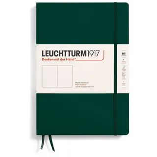 Leuchtturm1917 370278 Notizbuch Composition (B5), Hardcover, 219 nummerierte Seiten, Forest Green, Blanko