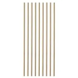 Tessera Bio Products Q04219K Kraftpapier Strohhalm, Gerade, Naturbraun, 0.42cm Durchmesser, 19cm Länge, 500 Stück