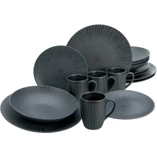 CreaTable Vesuvio Black Kombiservice-Set, 16-tlg. (20537)