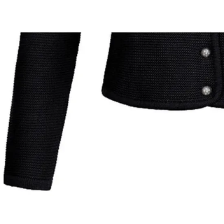 Strickjacke NÜBLER "Strickjacke Anni", Damen, Gr. 36, schwarz, Obermaterial: 50% Baumwolle CO. 50% Polyacryl PAN., Strickjacken Strickjacke