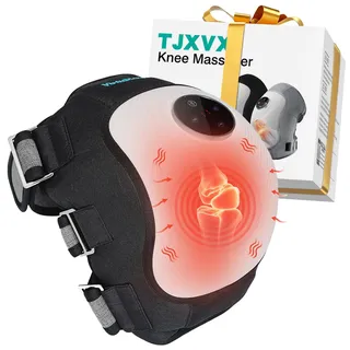 Kabelloses Kniepad mit Wärme, Knie-Massagegerät, Vibration und Luftdruck-Massage, 3 Heizstufen, 3 Vibrationsstärken, 5 Timer-Optionen, 5000mAh Akku für Knie-Entspannung