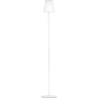 EGLO Solar Stehlampe Scordiano Stahl und Kunststoff H 120,0 cm inkl. Zugschalter weiß